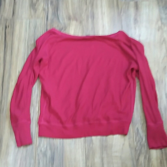 🎇SALE🎇 Americ Eagle Mid Sleeve Maroon Pink Shirt - Picture 5 of 5